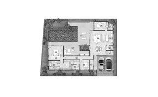 Планировка виллы 3 спальни в ЖК Mouana Serenity № 11007
